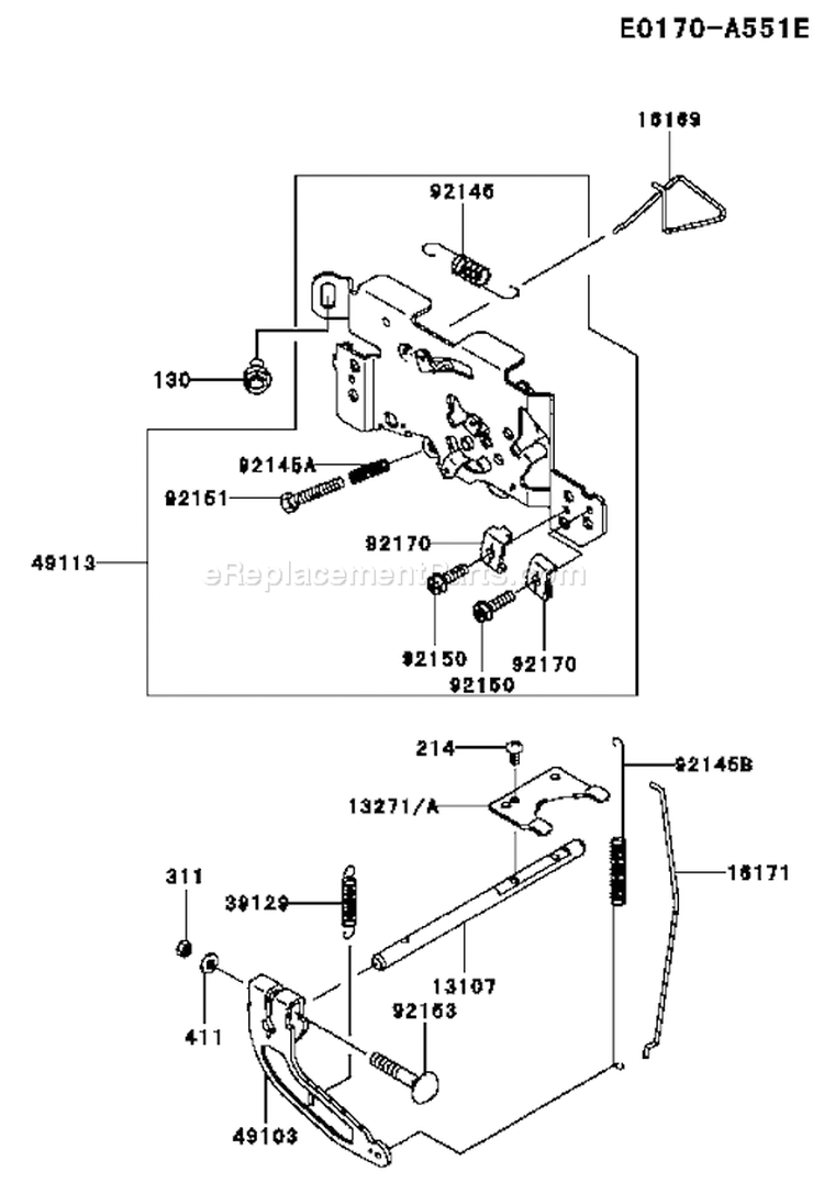 Page C Diagram and Parts List for FH601V DS23 Kawasaki Engine