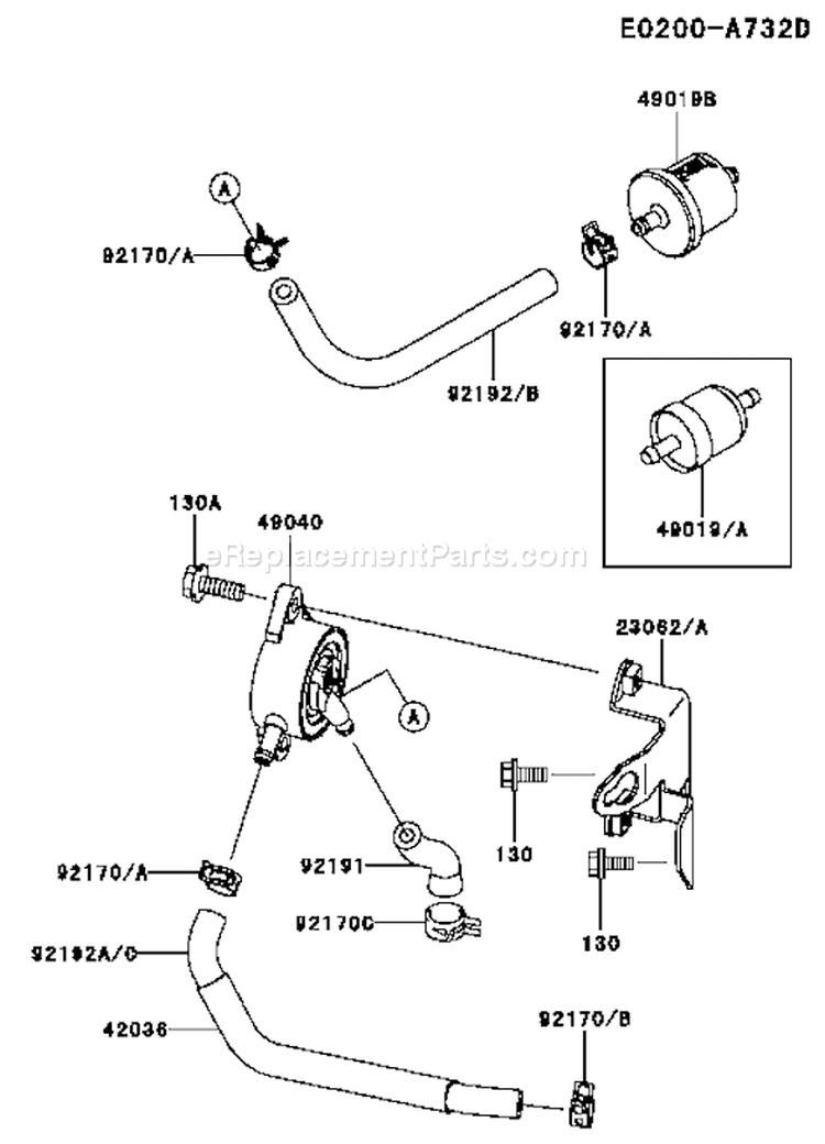 Page G Diagram and Parts List for FH641V DS27 Kawasaki Engine
