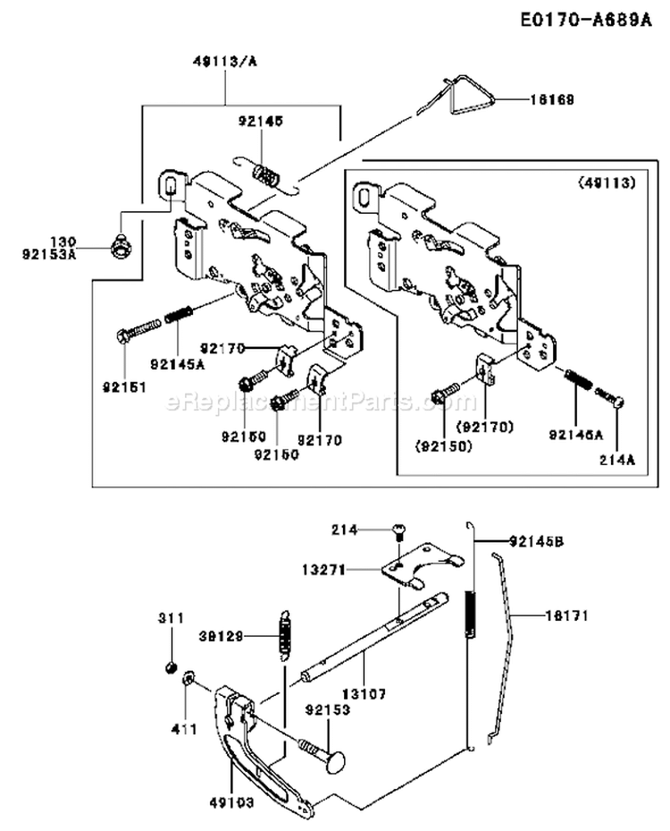 Page C Diagram and Parts List for FH641V DS10 Kawasaki Engine