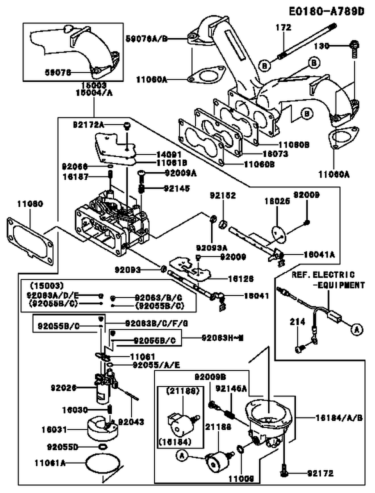 Page B Diagram and Parts List for FH641V GS09 Kawasaki Engine