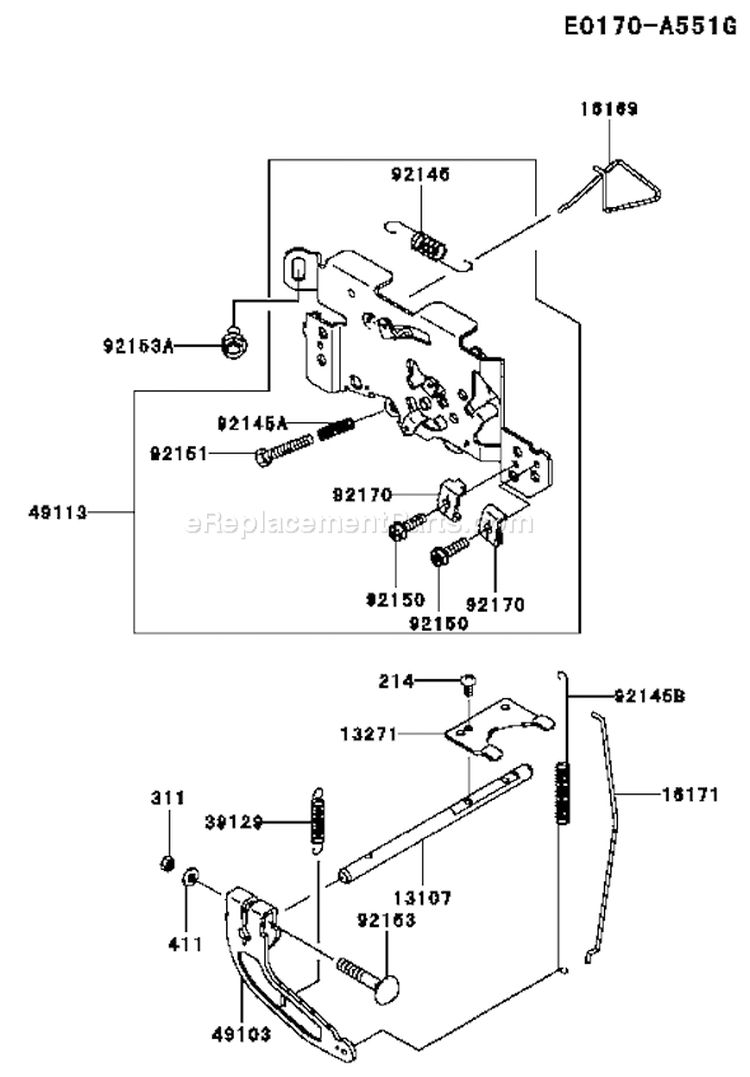 Page C Diagram and Parts List for FH601V JS11 Kawasaki Engine