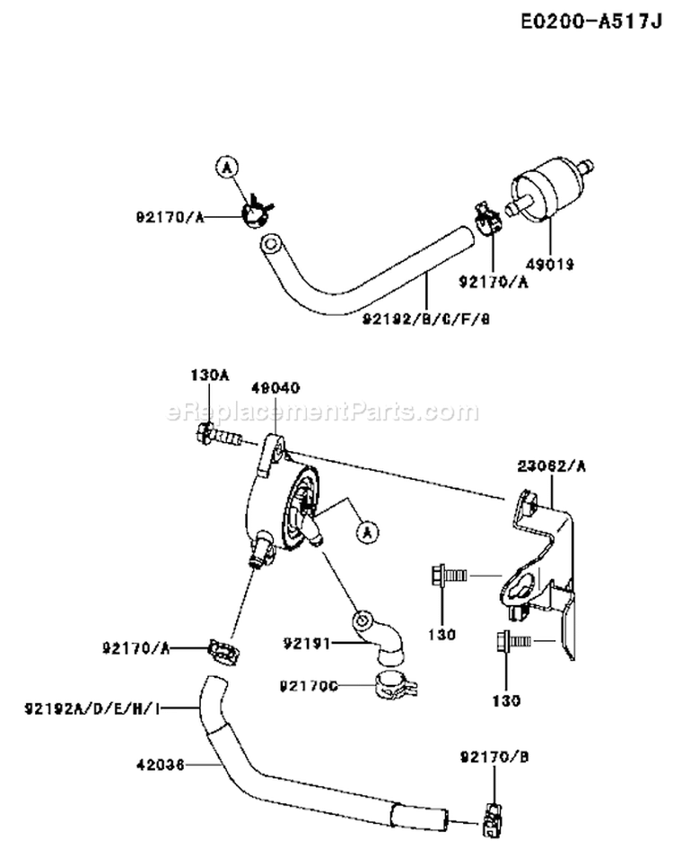 Page G Diagram and Parts List for FH661V CS05 Kawasaki Engine