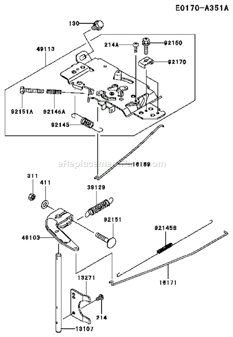 Page C Diagram and Parts List for FH680D AS01 Kawasaki Engine