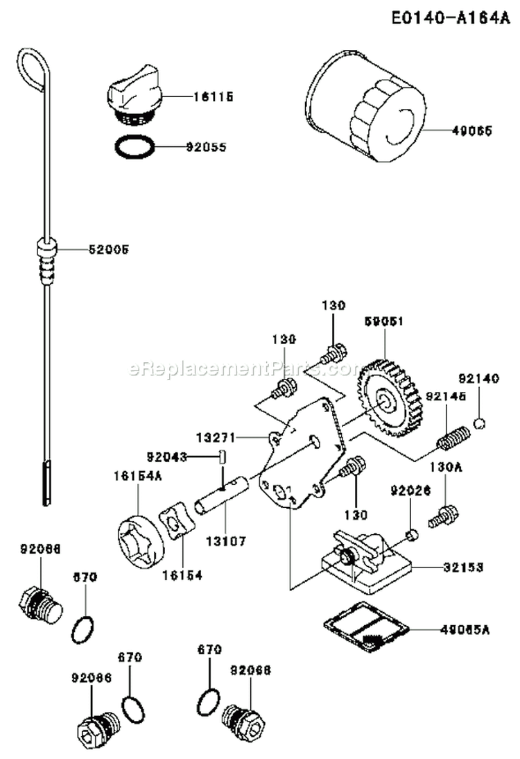 Page I Diagram and Parts List for FH641D AS01 Kawasaki Engine