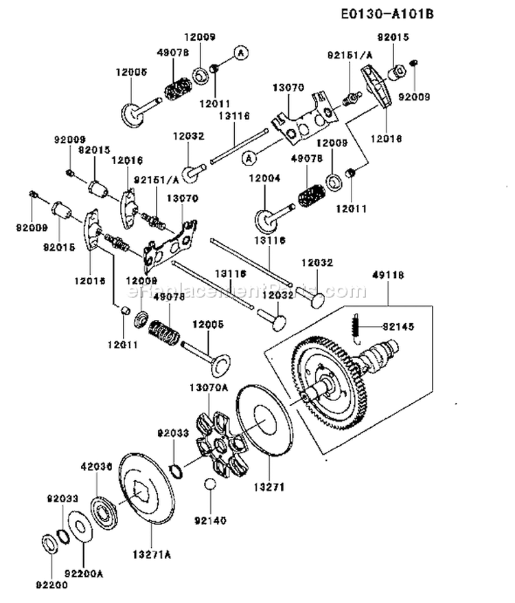 Page M Diagram and Parts List for FH680D AS05 Kawasaki Engine