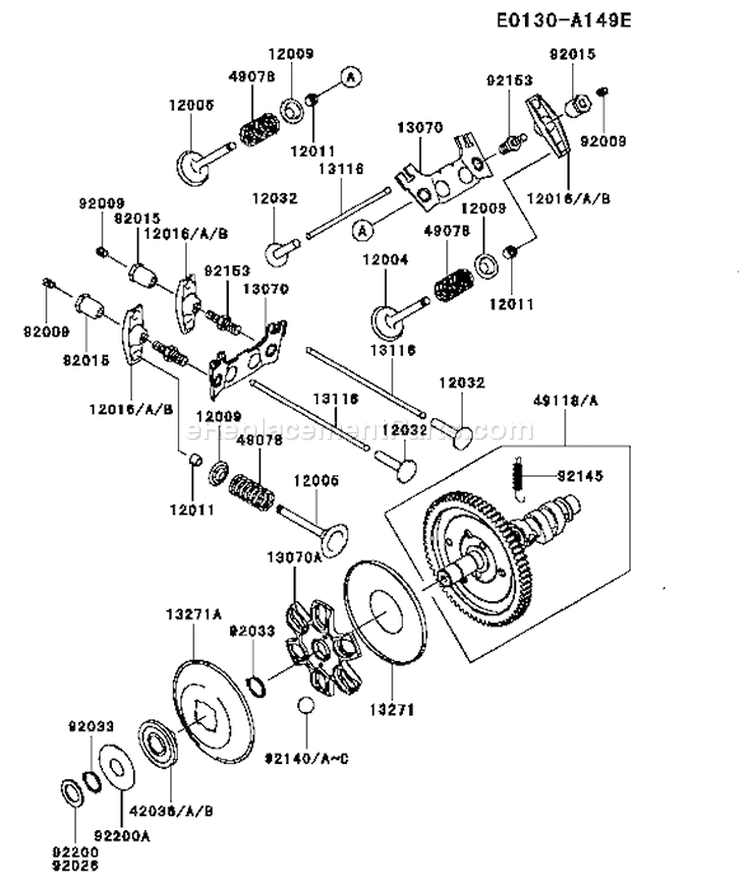 Page L Diagram and Parts List for FH680D DS01 Kawasaki Engine