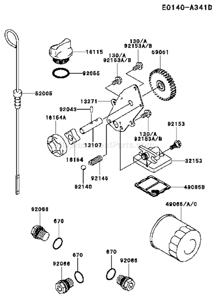 Page I Diagram and Parts List for FH680D DS01 Kawasaki Engine