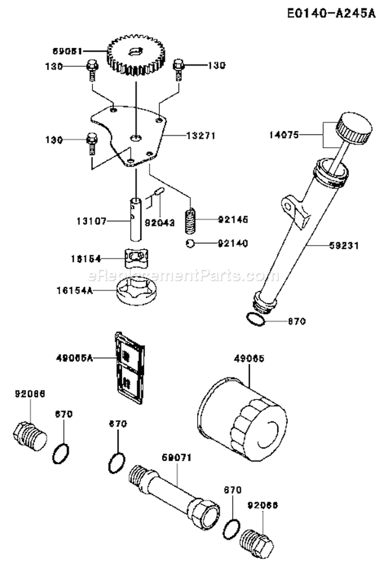 Page I Diagram and Parts List for FH680V AS23 Kawasaki Engine