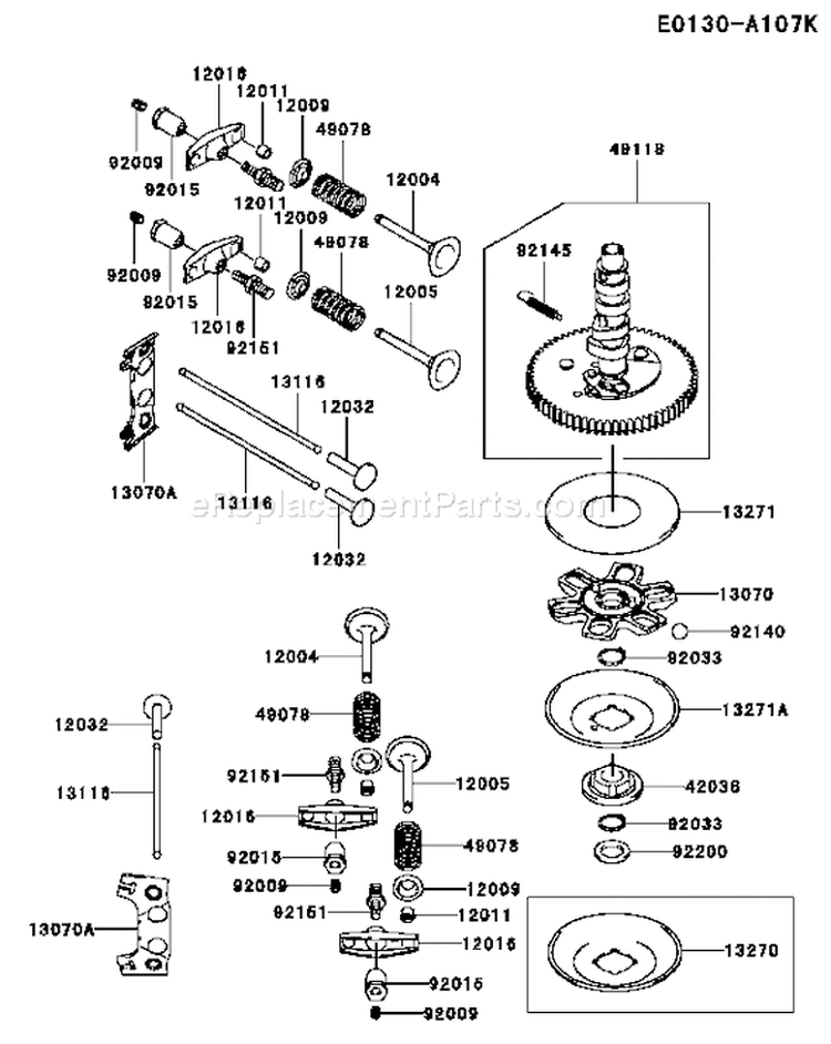 Page L Diagram and Parts List for FH680V BS19 Kawasaki Engine