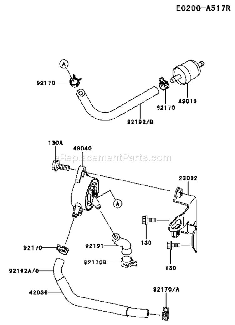 Page G Diagram and Parts List for FH680V BS39 Kawasaki Engine