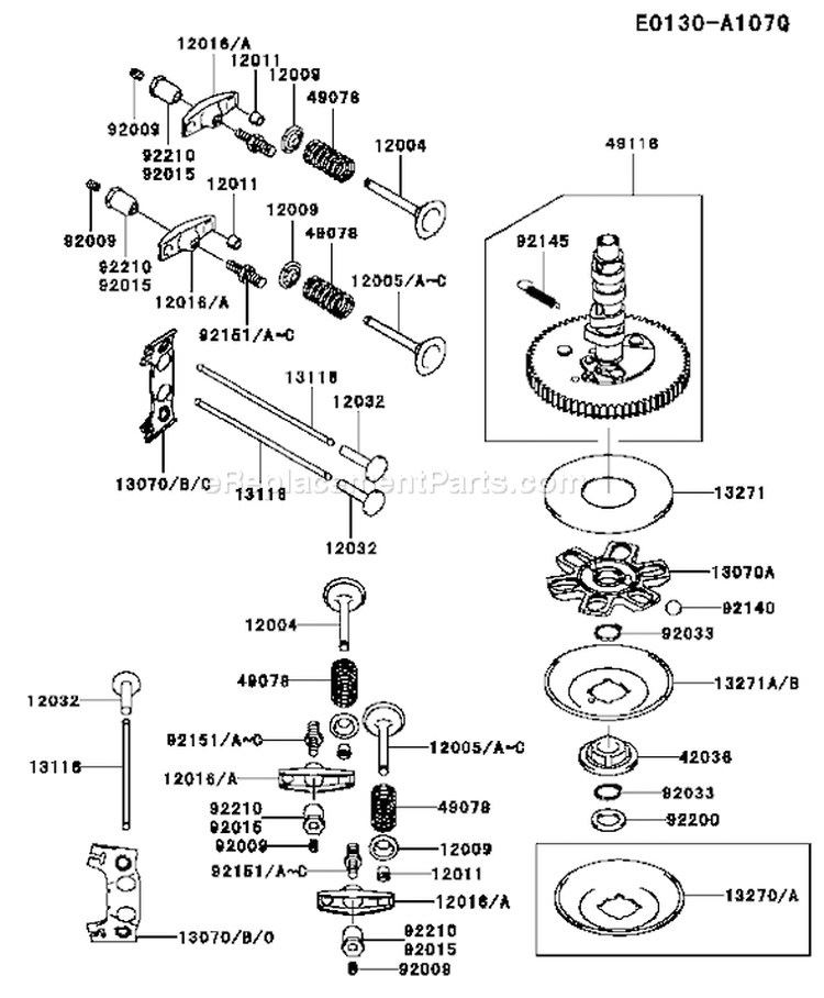 Page L Diagram and Parts List for FH680V CS11 Kawasaki Engine