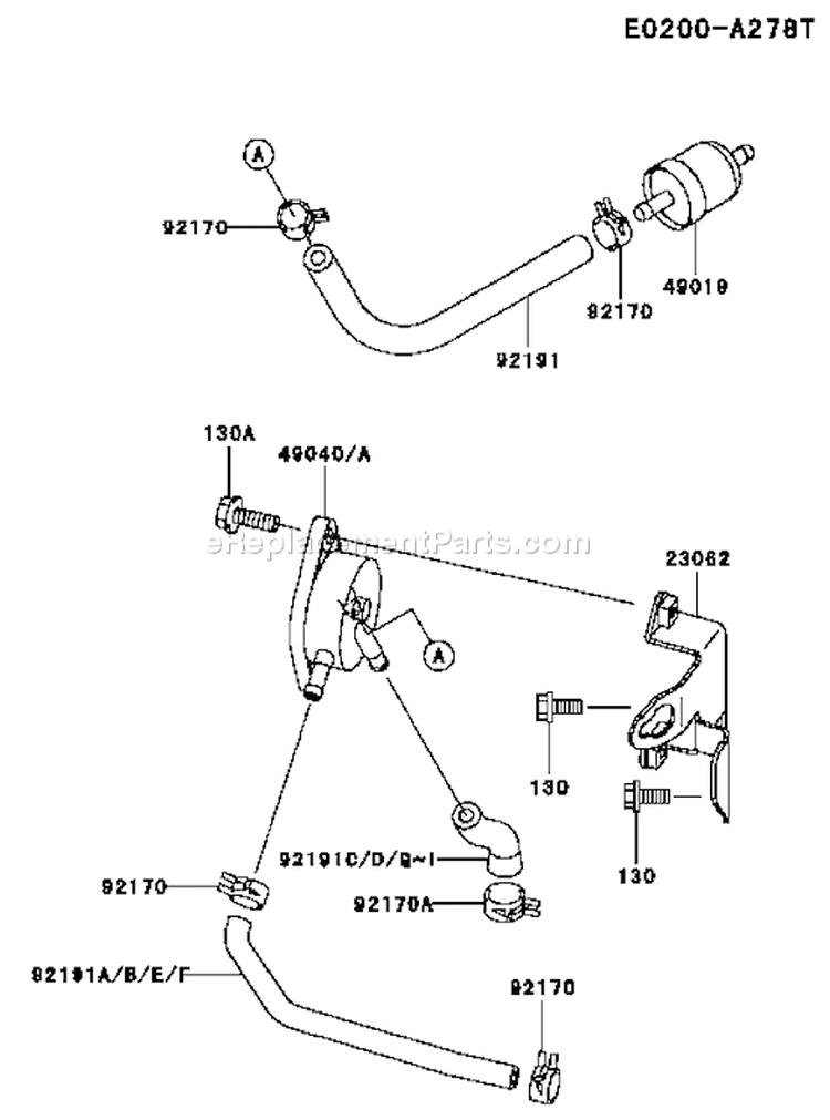Page G Diagram and Parts List for FH680V CS11 Kawasaki Engine