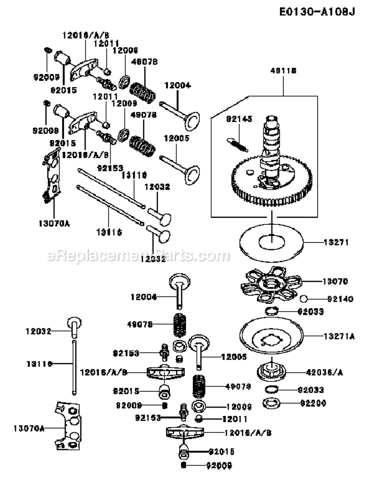 Page L Diagram and Parts List for FH680V CS26 Kawasaki Engine