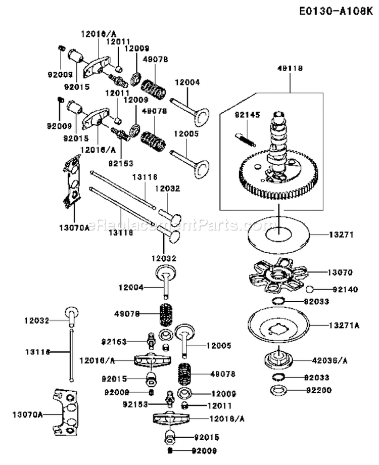 Page L Diagram and Parts List for FH680V CS32 Kawasaki Engine