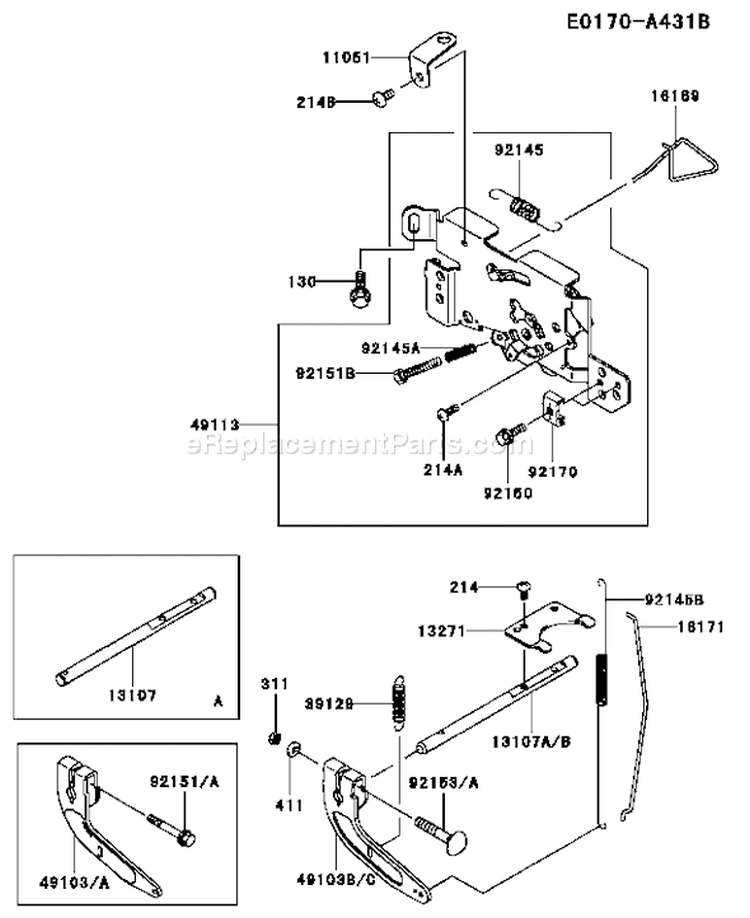 Page C Diagram and Parts List for FH641V CS06 Kawasaki Engine