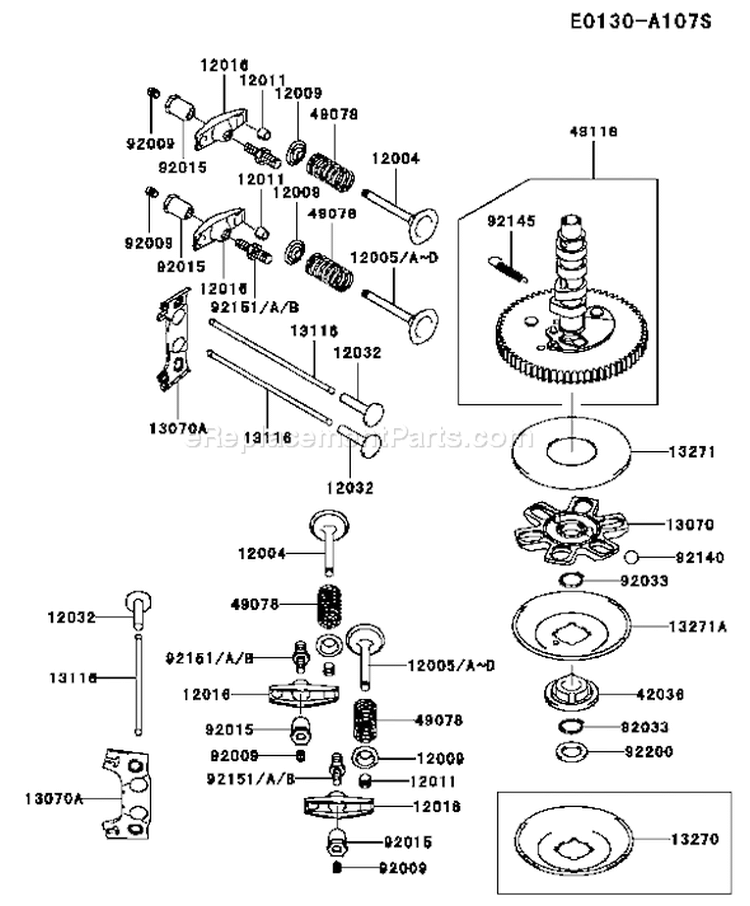 Page L Diagram and Parts List for FH680V AS14 Kawasaki Engine