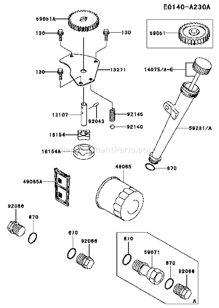 Page I Diagram and Parts List for FH680V AS14 Kawasaki Engine