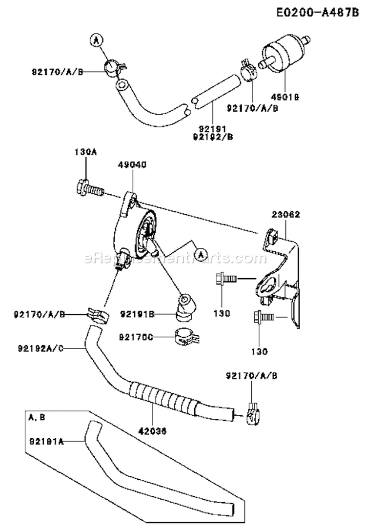 Page G Diagram and Parts List for FH680V CS22 Kawasaki Engine
