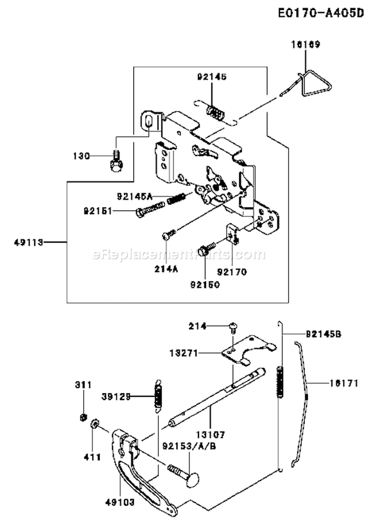 Page C Diagram and Parts List for FH601V CS24 Kawasaki Engine