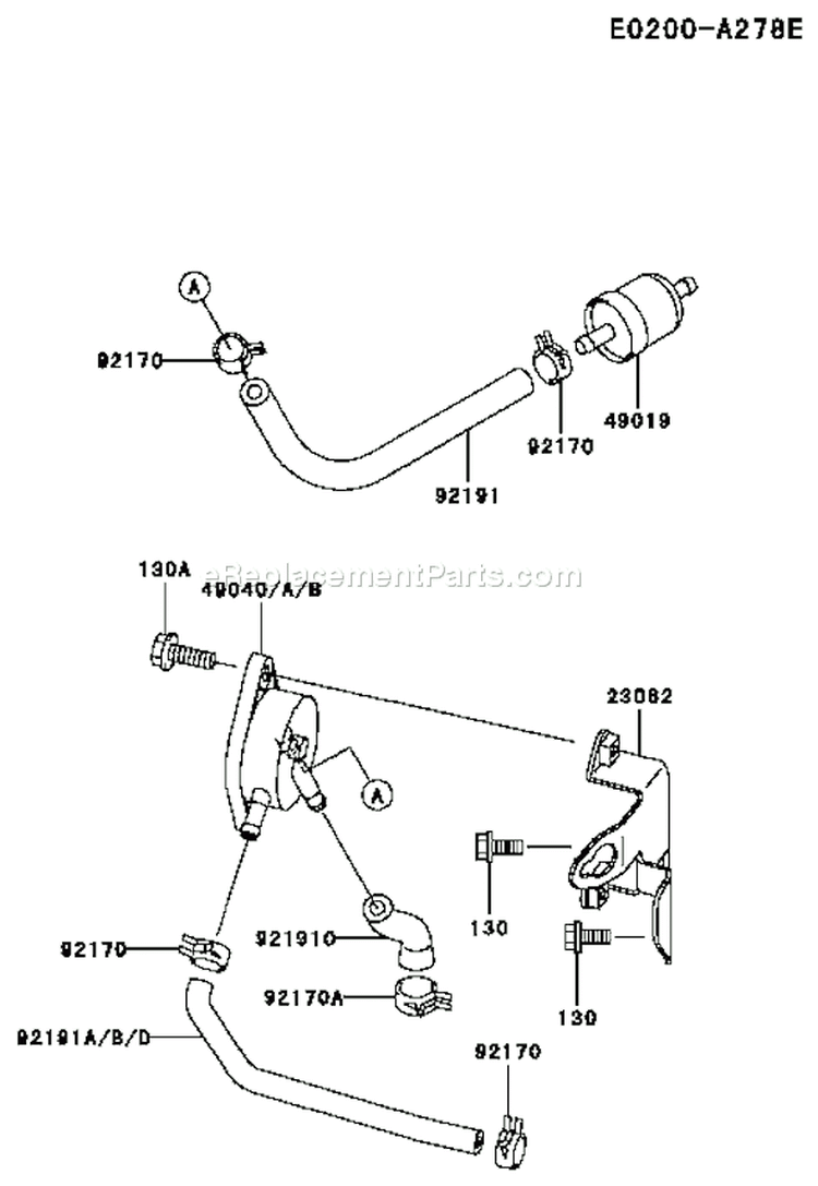 Page G Diagram and Parts List for FH680V ES09 Kawasaki Engine