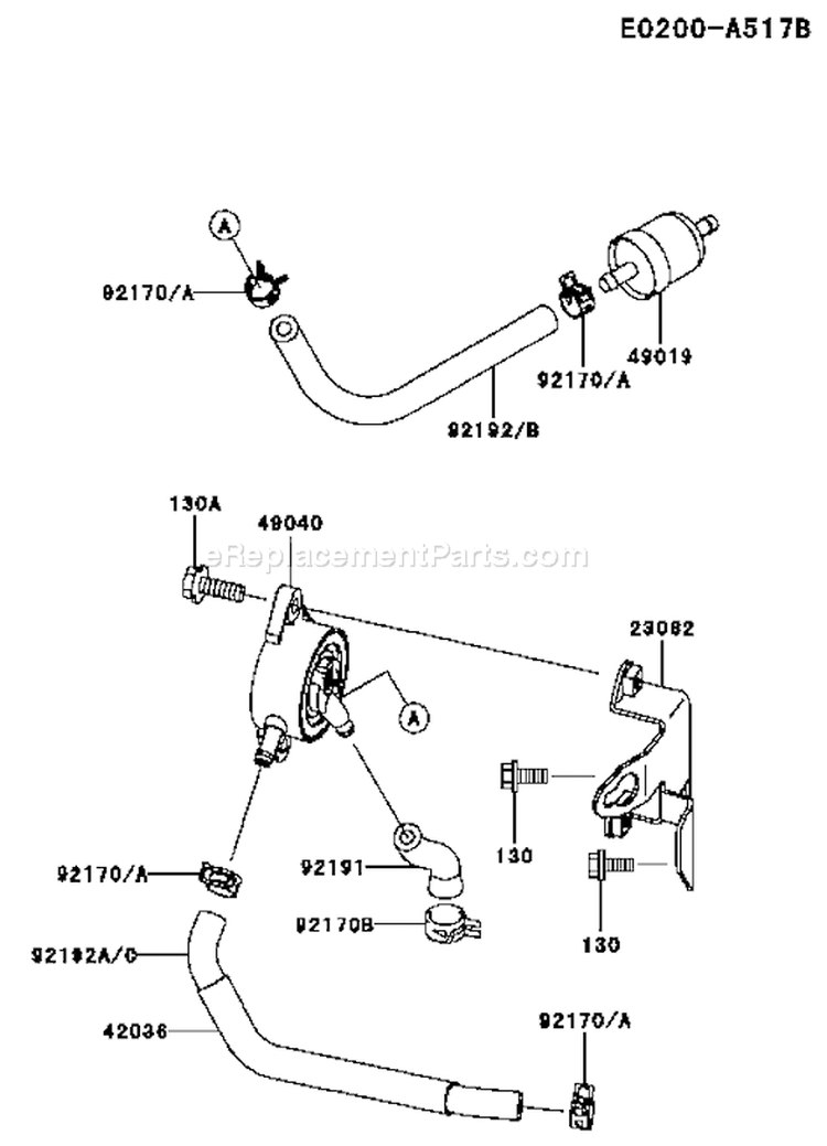 Page G Diagram and Parts List for FH601V DS24 Kawasaki Engine