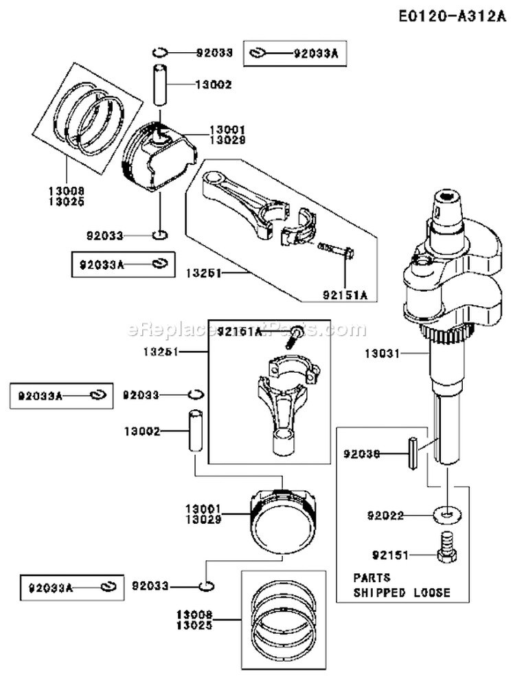 Page J Diagram and Parts List for FH601V DS27 Kawasaki Engine