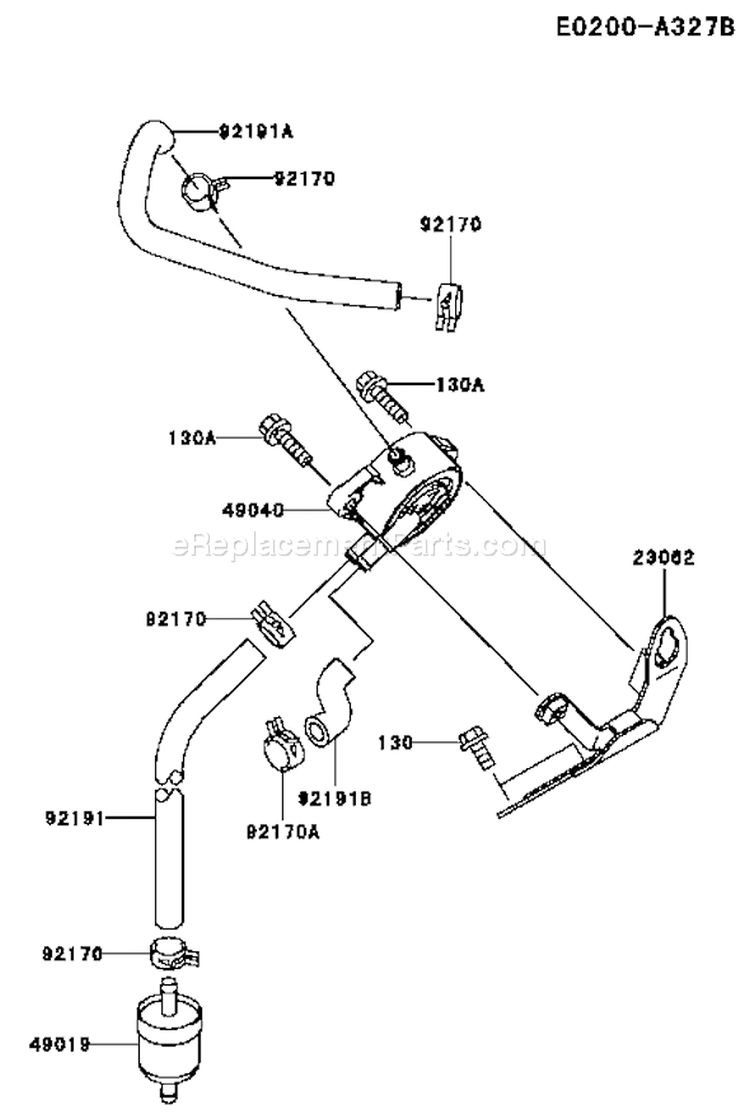 Page G Diagram and Parts List for FH721D AS06 Kawasaki Engine