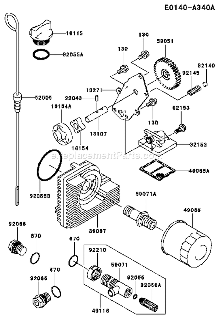 Page I Diagram and Parts List for FH721D BS09 Kawasaki Engine