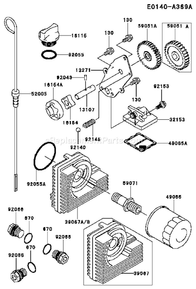 Page I Diagram and Parts List for FH721D CS05 Kawasaki Engine