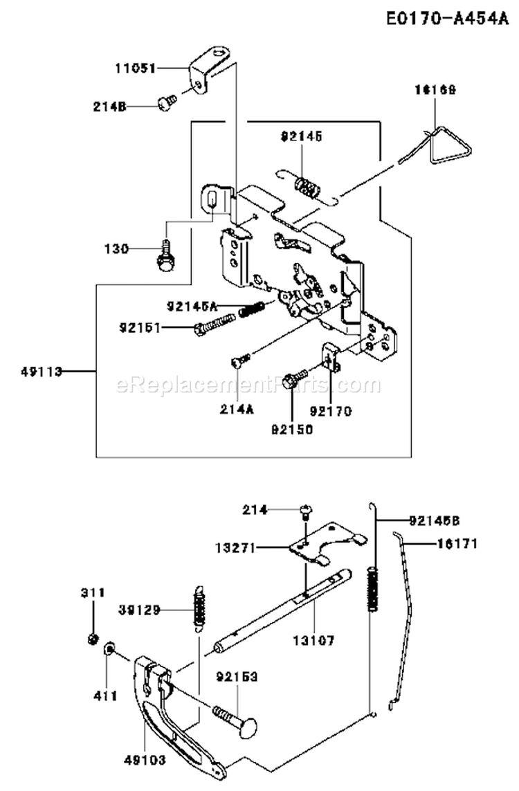 Page C Diagram and Parts List for FH721V-AS18  Kawasaki Engine
