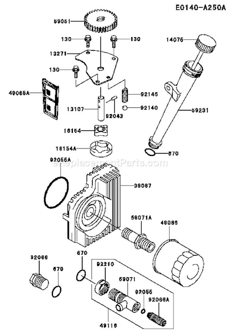 Page I Diagram and Parts List for FH721V AS22 Kawasaki Engine