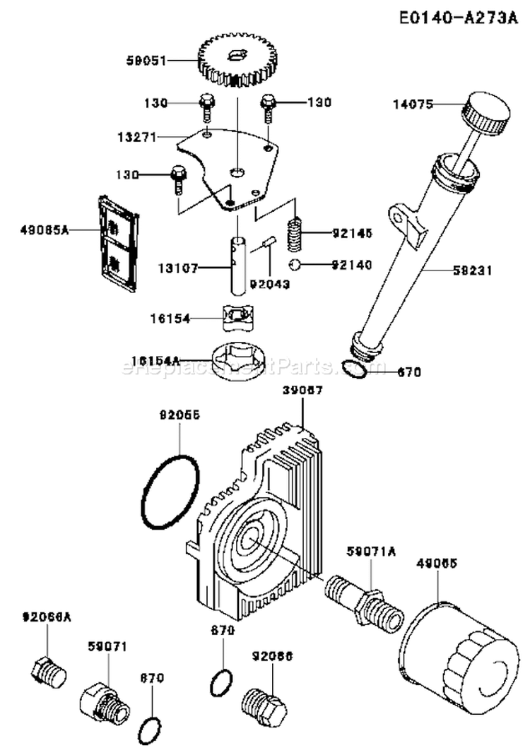 Page I Diagram and Parts List for FH721V AS26 Kawasaki Engine