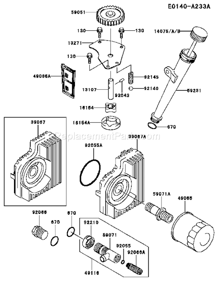 Page I Diagram and Parts List for FH721V-AS04  Kawasaki Engine