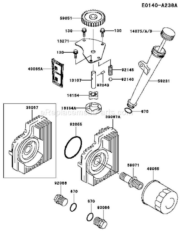 Page I Diagram and Parts List for FH721V-AS11  Kawasaki Engine