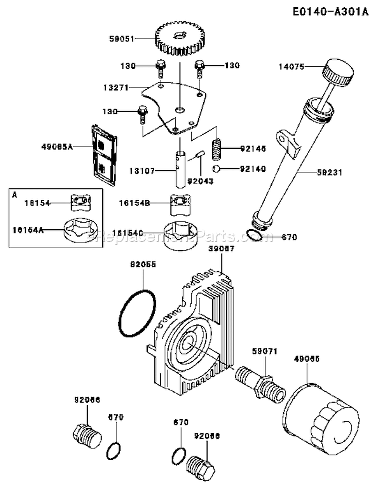 Page I Diagram and Parts List for FH721V AS24 Kawasaki Engine