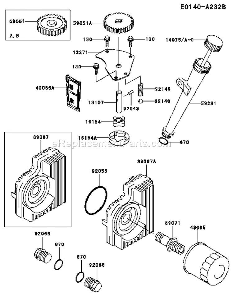 Page I Diagram and Parts List for FH721V-AS12  Kawasaki Engine