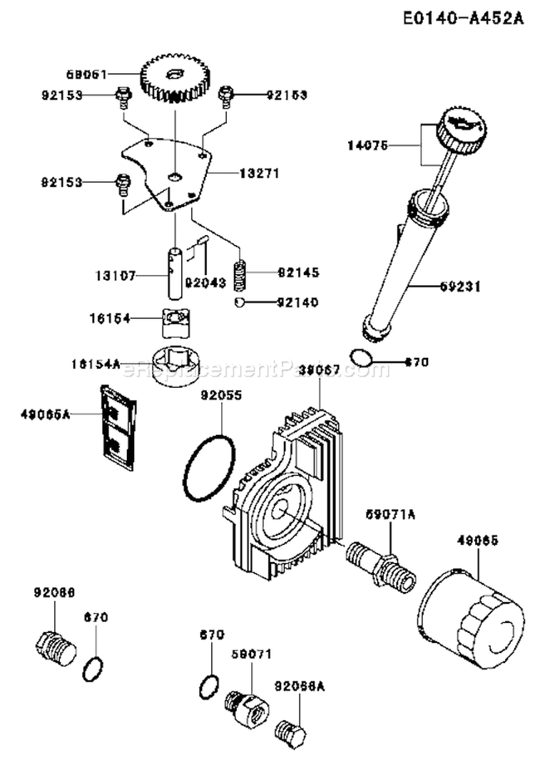Page I Diagram and Parts List for FH721V CS35 Kawasaki Engine