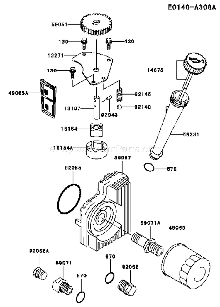 Page I Diagram and Parts List for FH721V-DS15  Kawasaki Engine