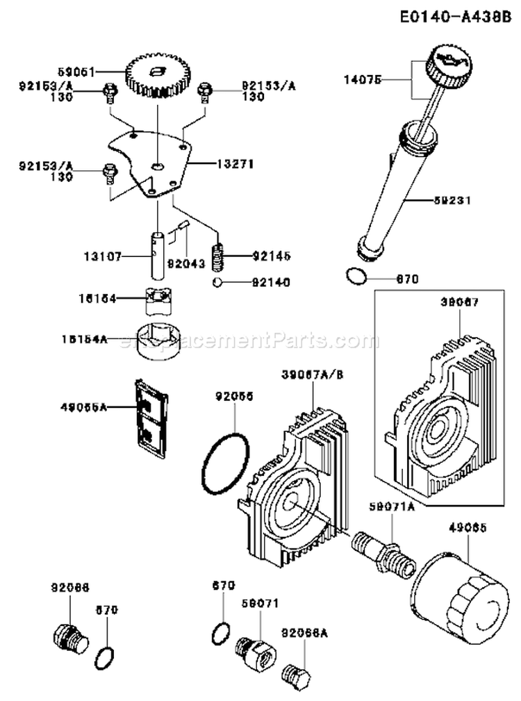 Page I Diagram and Parts List for FH721V DS33 Kawasaki Engine