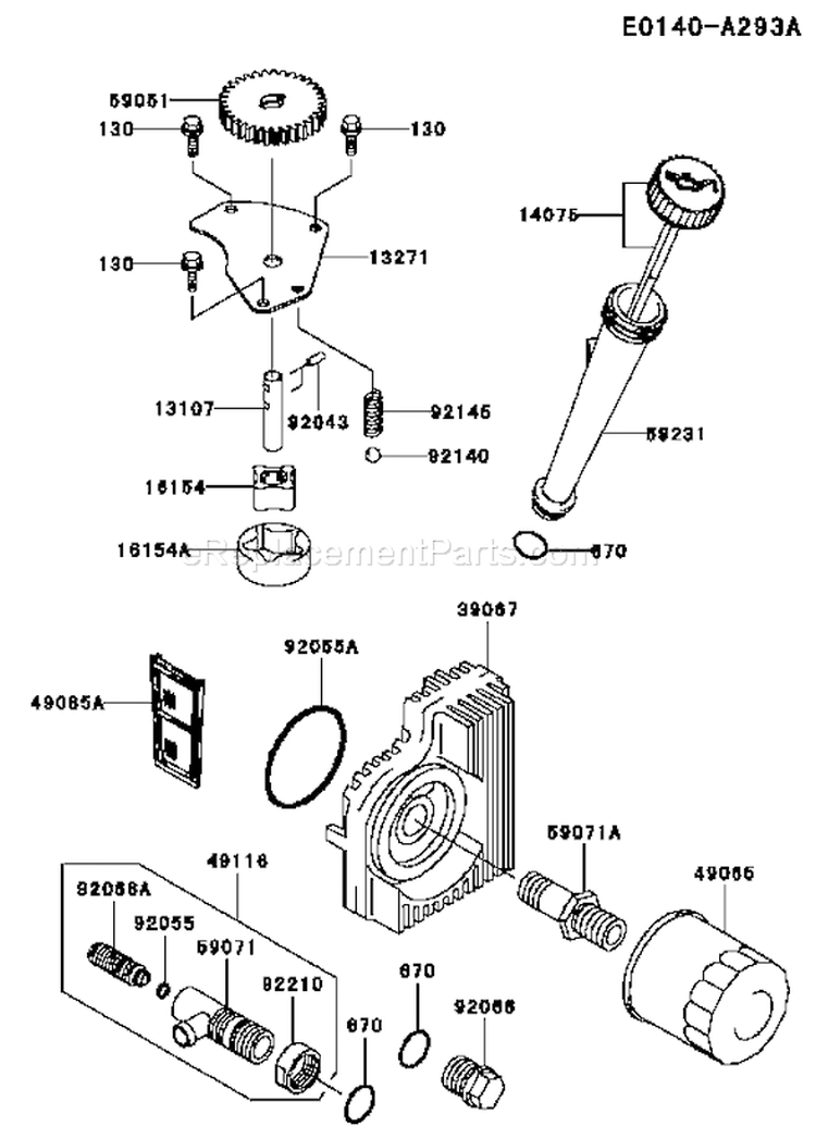 Page I Diagram and Parts List for FH721V-DS19  Kawasaki Engine