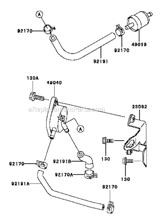Label Diagram and Parts List for FH721V-ES24  Kawasaki Engine