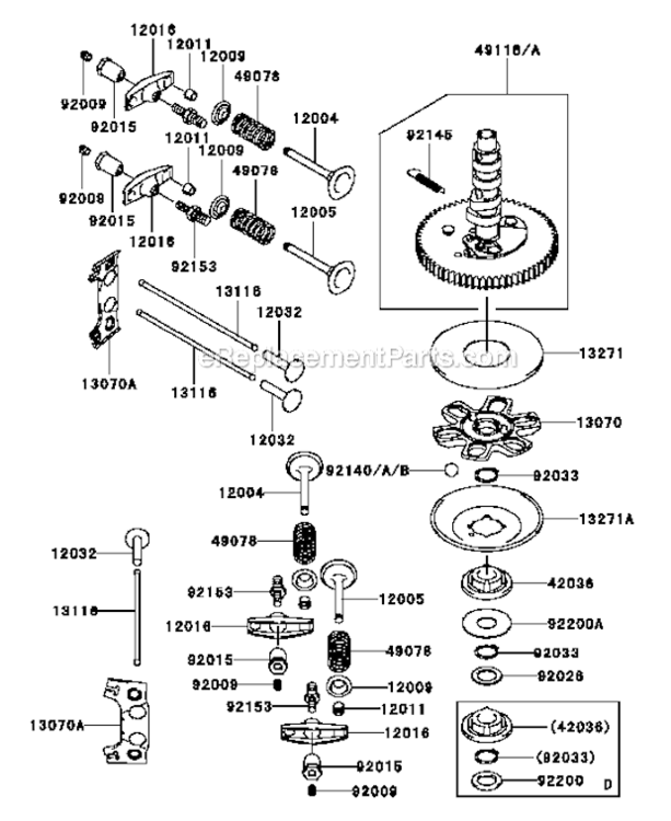 Page AA Diagram and Parts List for FH721V-ES24  Kawasaki Engine