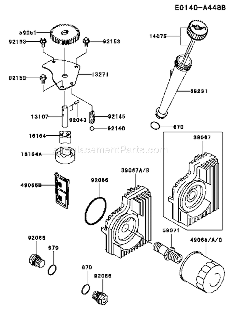 Page I Diagram and Parts List for FH721V FS27 Kawasaki Engine