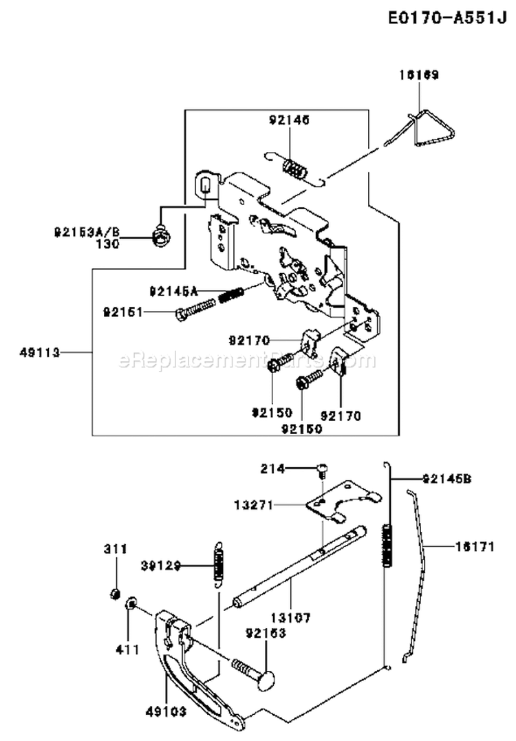 Page C Diagram and Parts List for FH680V DS32 Kawasaki Engine
