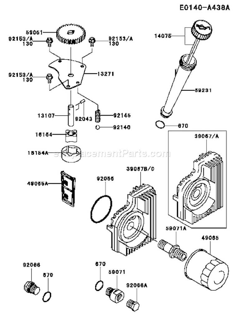 Page I Diagram and Parts List for FH721V HS21 Kawasaki Engine