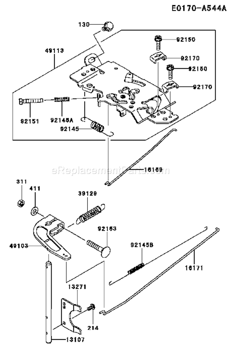 Page C Diagram and Parts List for FH770D-AS04  Kawasaki Engine