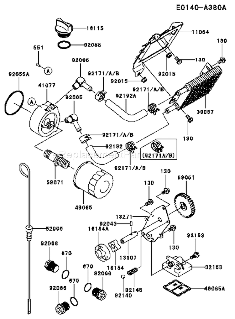 Page I Diagram and Parts List for FH770D-AS01  Kawasaki Engine