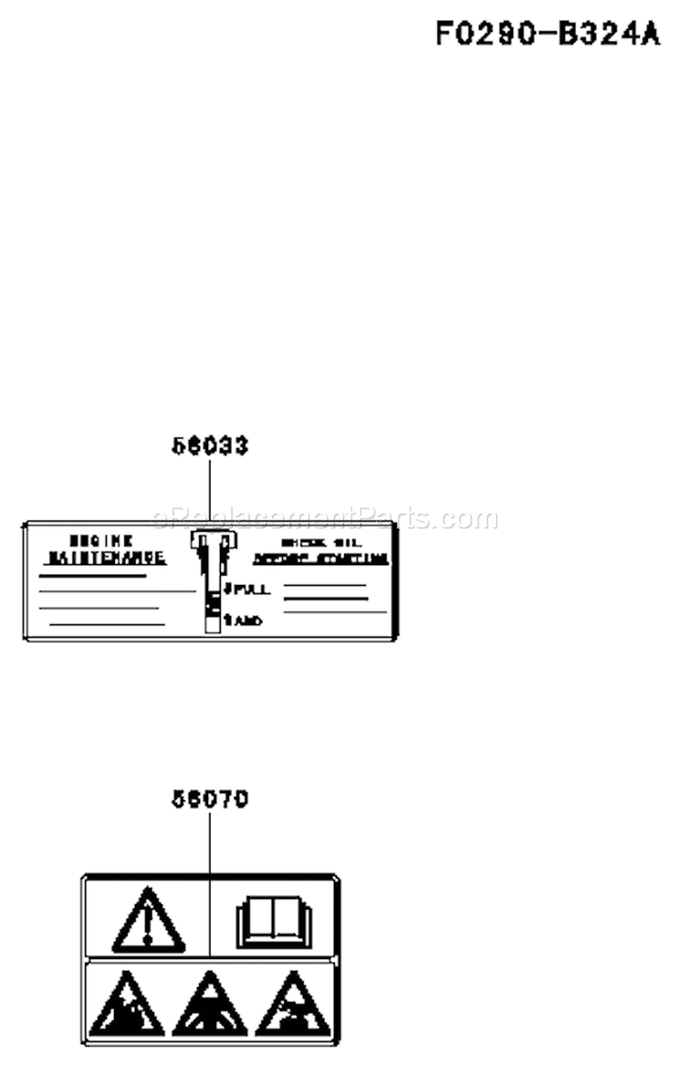 Page H Diagram and Parts List for FJ180V-AS63  Kawasaki Engine