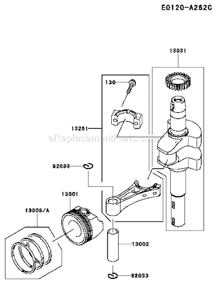Page I Diagram and Parts List for FJ180V AS15 Kawasaki Engine