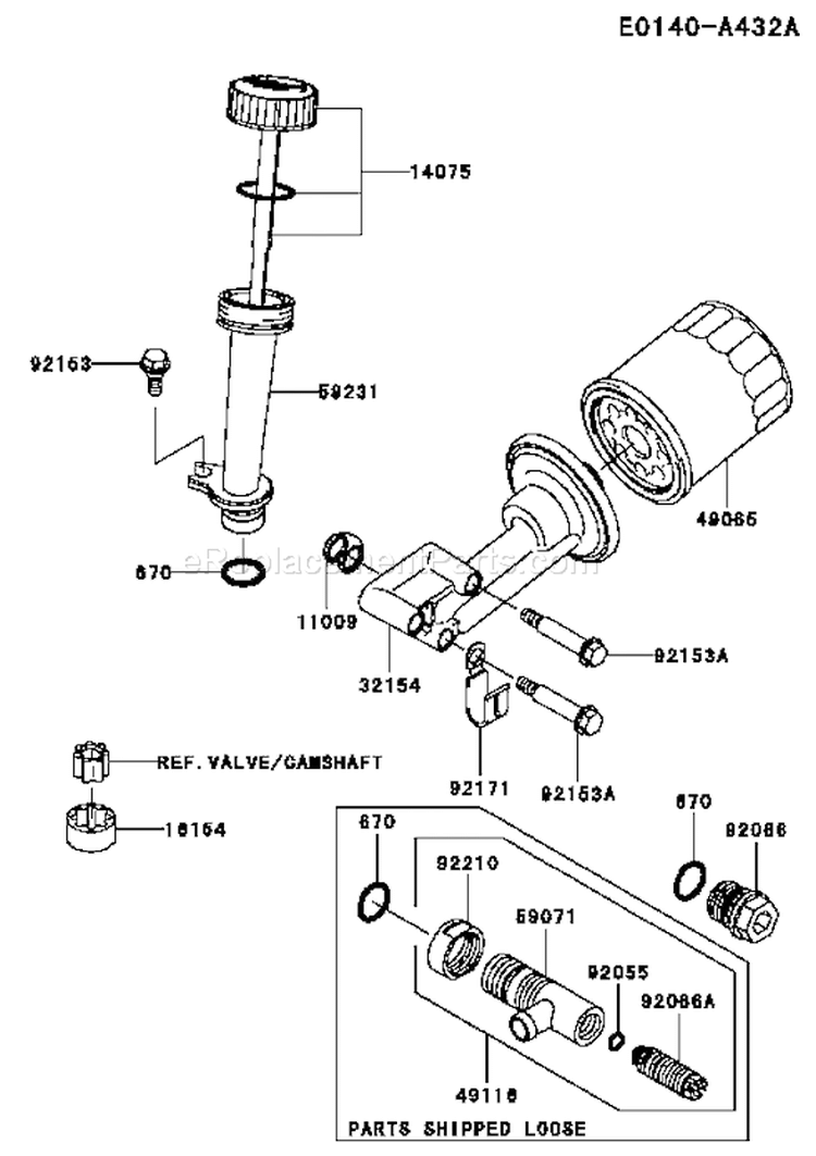 Page I Diagram and Parts List for FJ180V AS27 Kawasaki Engine